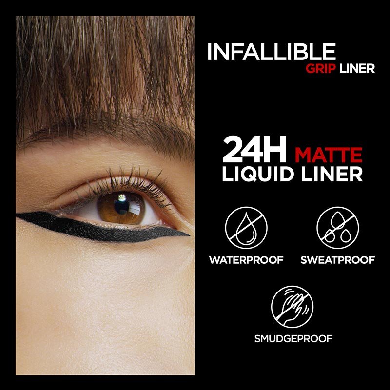 Infallible Grip Liquid Liner Matte 01 Ink 4 Benefits